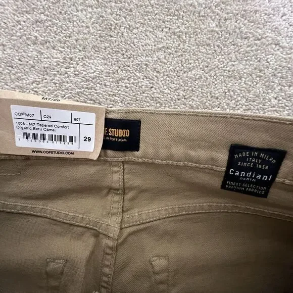COF Studio Men’s‎ M7/29 Brown Jeans Tapered Organic